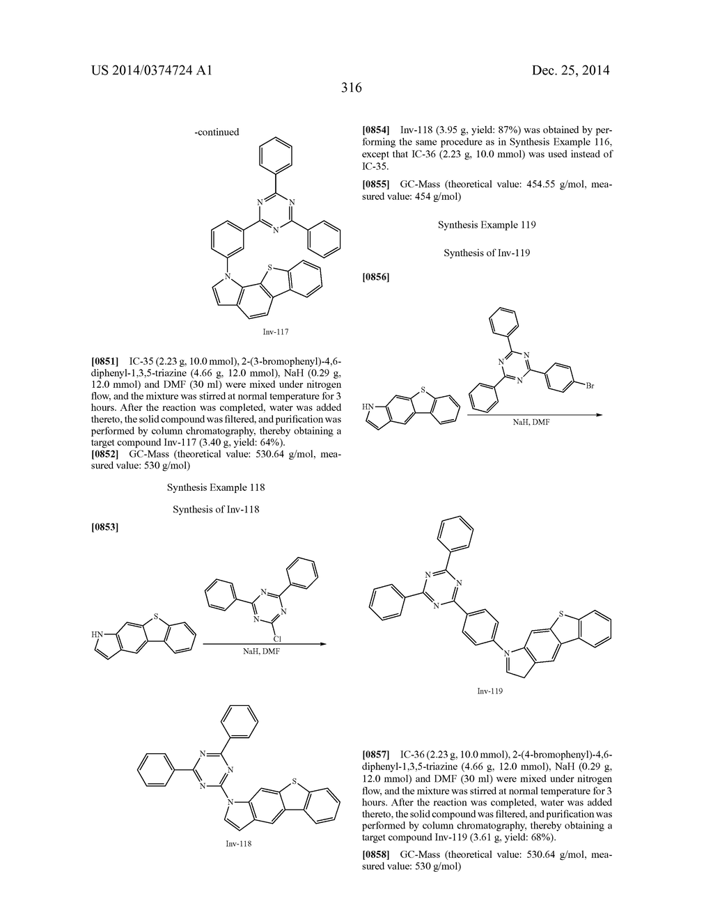 ORGANIC LIGHT-EMITTING COMPOUND AND ORGANIC ELECTROLUMINESCENT DEVICE     USING SAME - diagram, schematic, and image 317