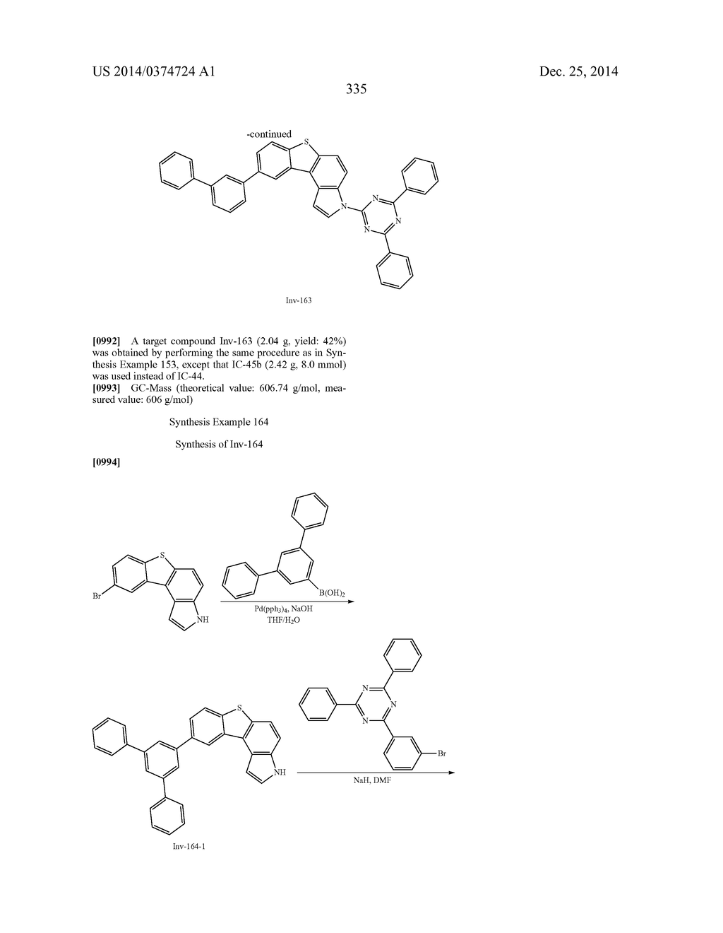 ORGANIC LIGHT-EMITTING COMPOUND AND ORGANIC ELECTROLUMINESCENT DEVICE     USING SAME - diagram, schematic, and image 336