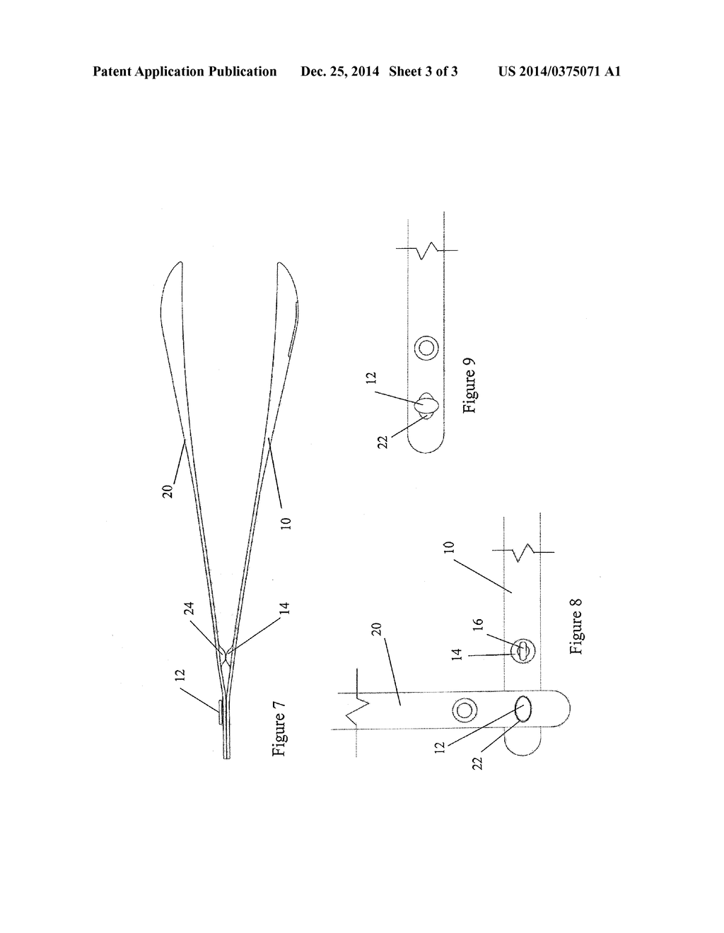 TONGS SEPARABLE INTO TWO SERVING IMPLEMENTS OR THE LIKE - diagram, schematic, and image 04