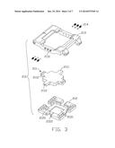 BURN-IN SOCKET WITH A HEAT SINK diagram and image