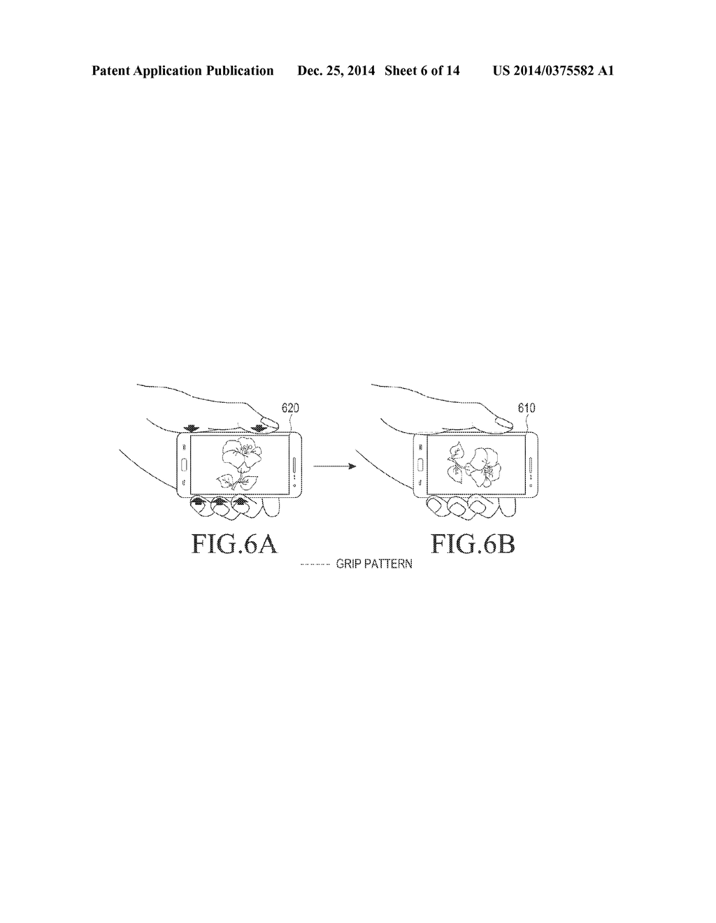 ELECTRONIC DEVICE AND METHOD OF CONTROLLING ELECTRONIC DEVICE USING GRIP     SENSING - diagram, schematic, and image 07