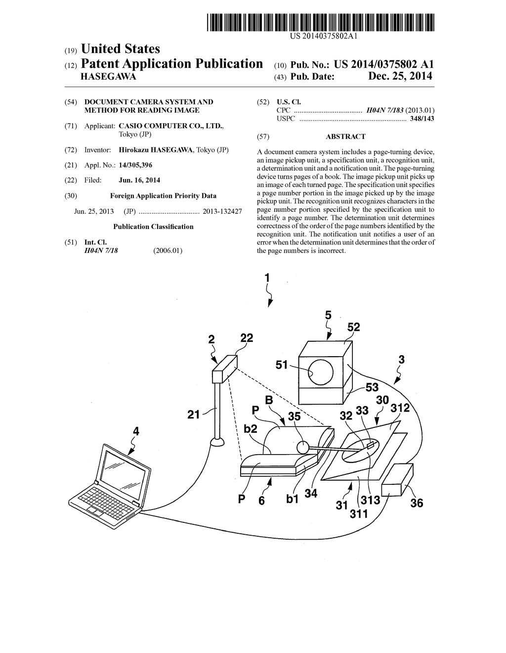 DOCUMENT CAMERA SYSTEM AND METHOD FOR READING IMAGE - diagram, schematic, and image 01