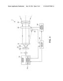 PROJECTOR HAVING FLUOROSCENT BODY  AND ASSOCIATED SENSOR diagram and image