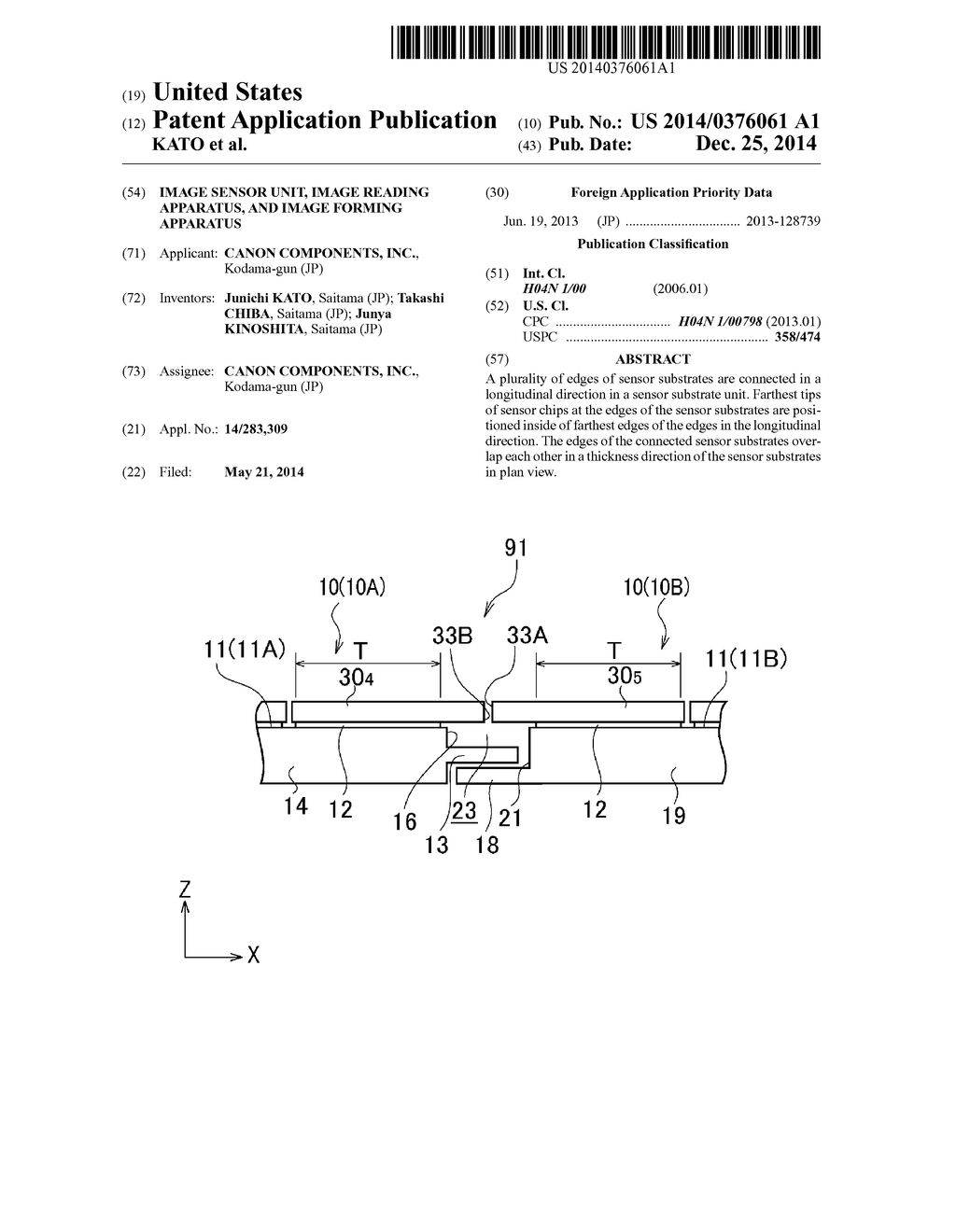 IMAGE SENSOR UNIT, IMAGE READING APPARATUS, AND IMAGE FORMING APPARATUS - diagram, schematic, and image 01