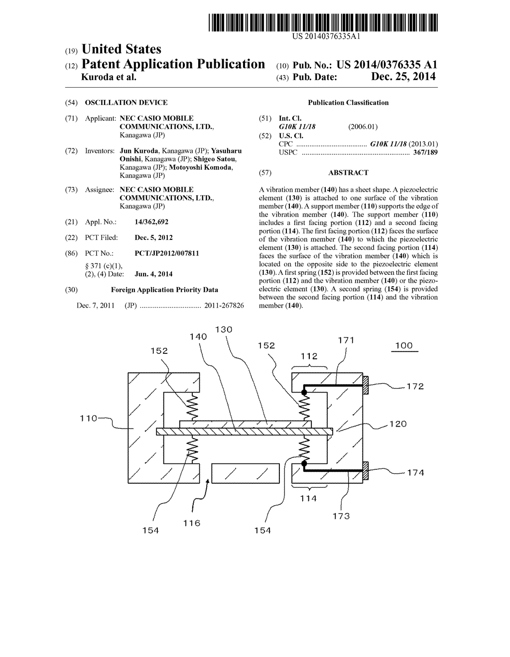 OSCILLATION DEVICE - diagram, schematic, and image 01