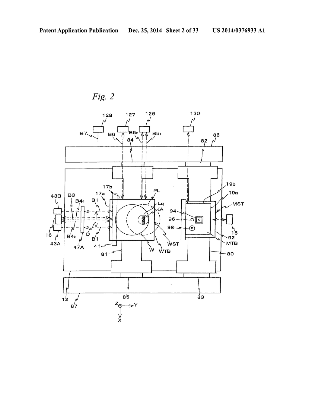 MOVABLE BODY DRIVE METHOD AND SYSTEM, PATTERN FORMATION METHOD AND     APPARATUS, EXPOSURE METHOD AND APPARATUS FOR DRIVING MOVABLE BODY BASED     ON MEASUREMENT VALUE OF ENCODER AND INFORMATION ON FLATNESS OF SCALE, AND     DEVICE MANUFACTURING METHOD - diagram, schematic, and image 03