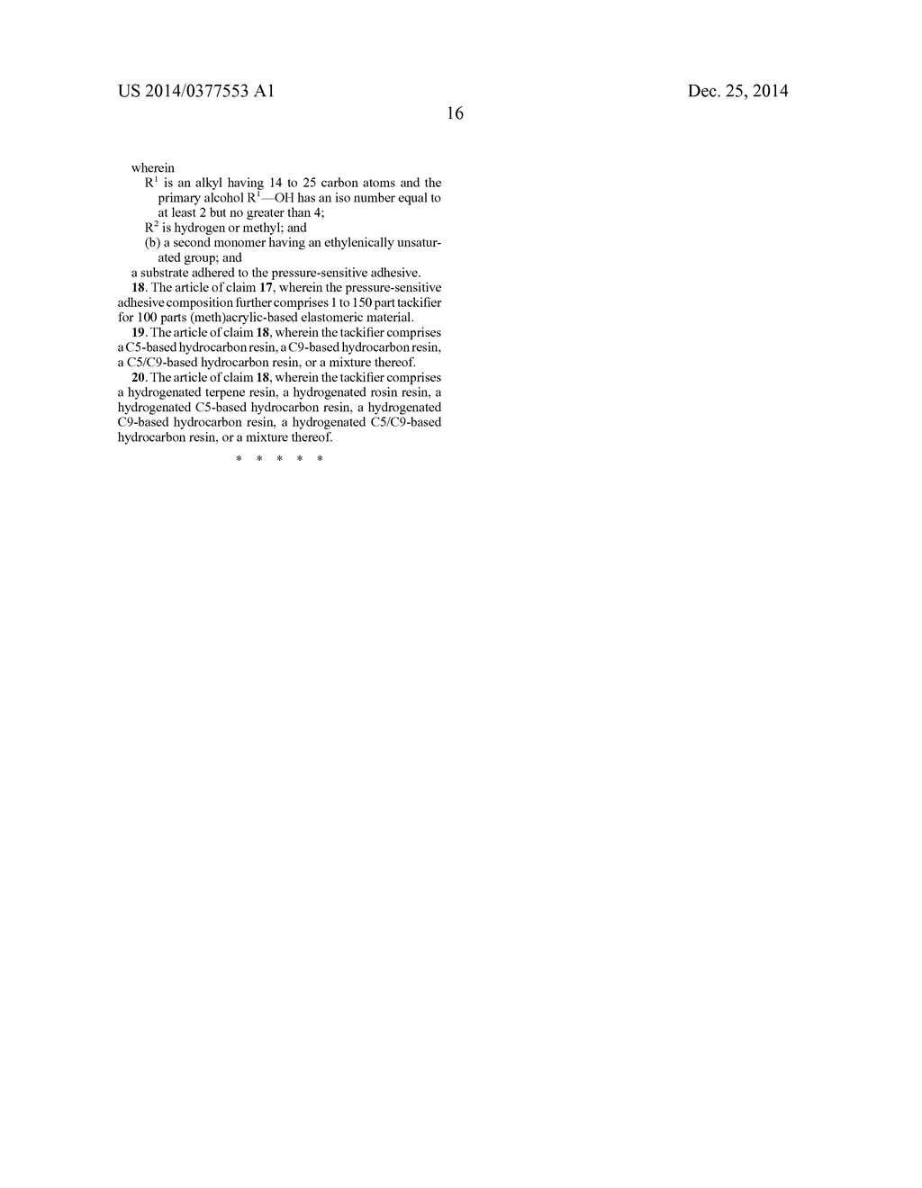 PRESSURE-SENSITIVE ADHESIVES WITH A (METH)ACRYLIC-BASED ELASTOMERIC     MATERIAL - diagram, schematic, and image 17