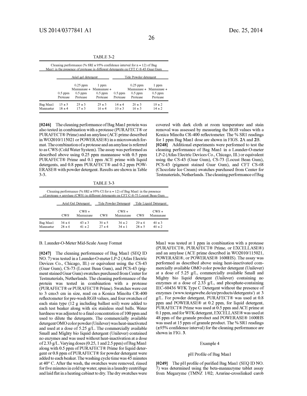 Detergent Compositions Containing Bacillus Agaradhaerens Mannanase and     Methods of Use Thereof - diagram, schematic, and image 39