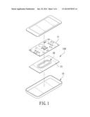 WATERPROOF PORTABLE ELECTRONIC DEVICE WITHOUT CONNECTING HOLE diagram and image