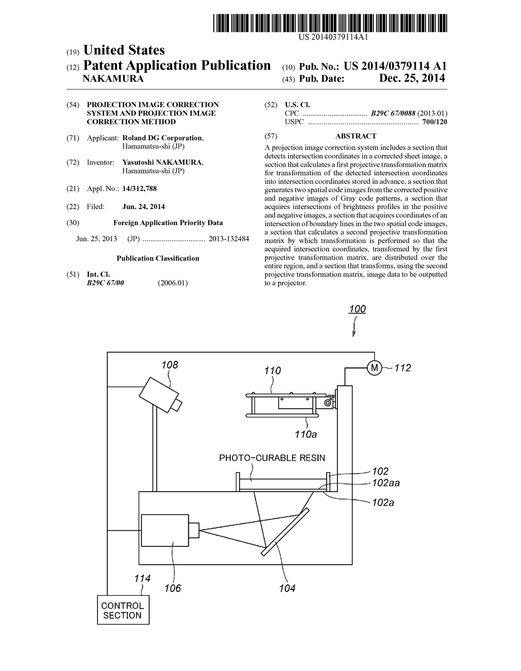 PROJECTION IMAGE CORRECTION SYSTEM AND PROJECTION IMAGE CORRECTION METHOD - diagram, schematic, and image 01