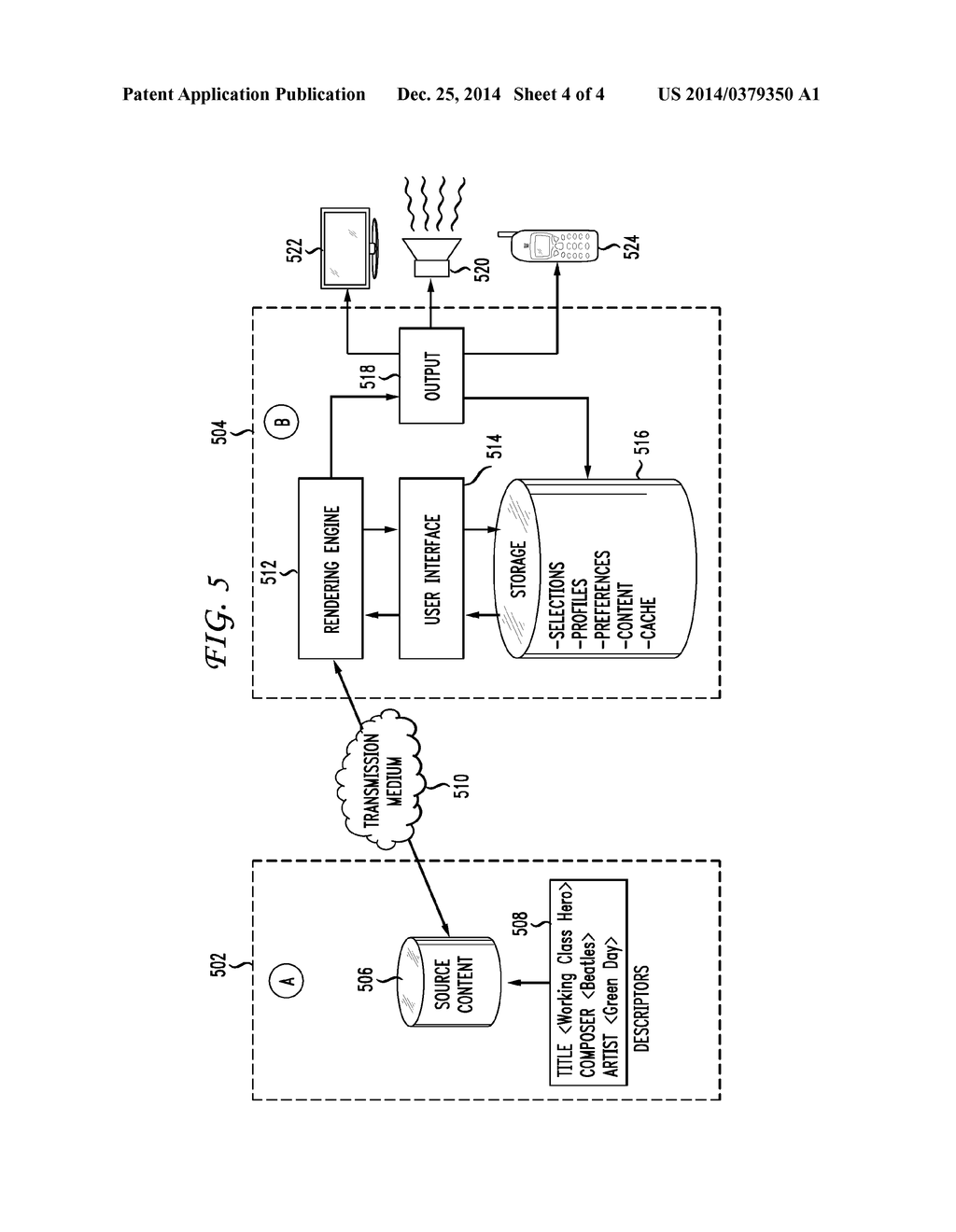 System and Method for Synthetically Generated Speech Describing Media     Content - diagram, schematic, and image 05