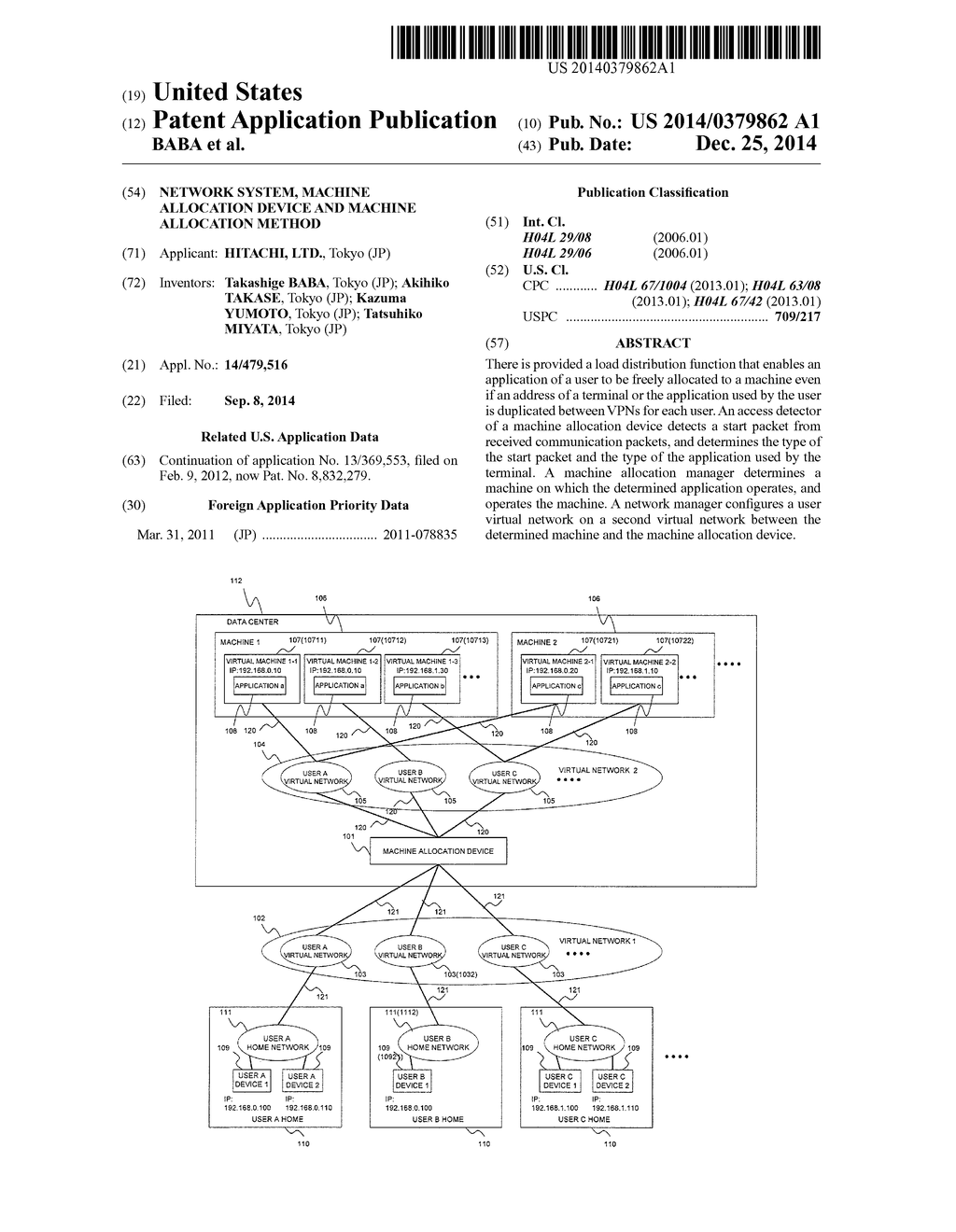 NETWORK SYSTEM, MACHINE ALLOCATION DEVICE AND MACHINE ALLOCATION METHOD - diagram, schematic, and image 01