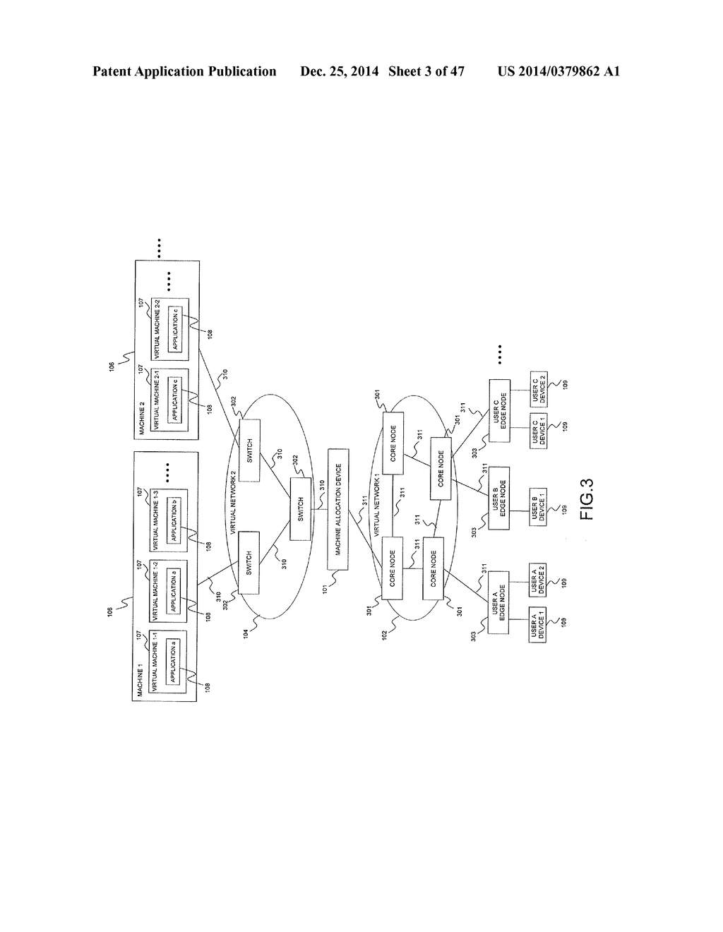 NETWORK SYSTEM, MACHINE ALLOCATION DEVICE AND MACHINE ALLOCATION METHOD - diagram, schematic, and image 04