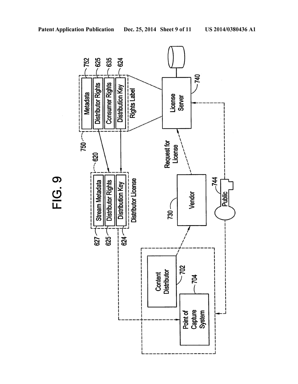 DIGITAL RIGHTS MANAGEMENT OF CONTENT WHEN CONTENT IS A FUTURE LIVE EVENT - diagram, schematic, and image 10