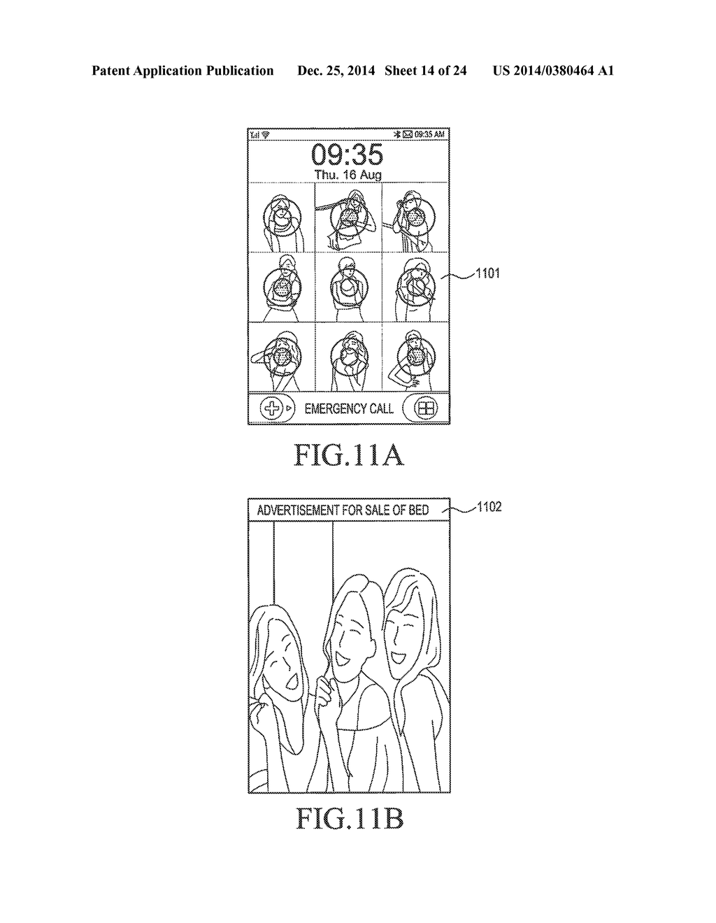 ELECTRONIC DEVICE FOR DISPLAYING LOCK SCREEN AND METHOD OF CONTROLLING THE     SAME - diagram, schematic, and image 15