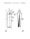 Foldable, disposable, urine receptacle diagram and image