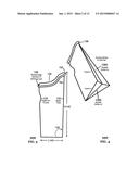 Foldable, disposable, urine receptacle diagram and image