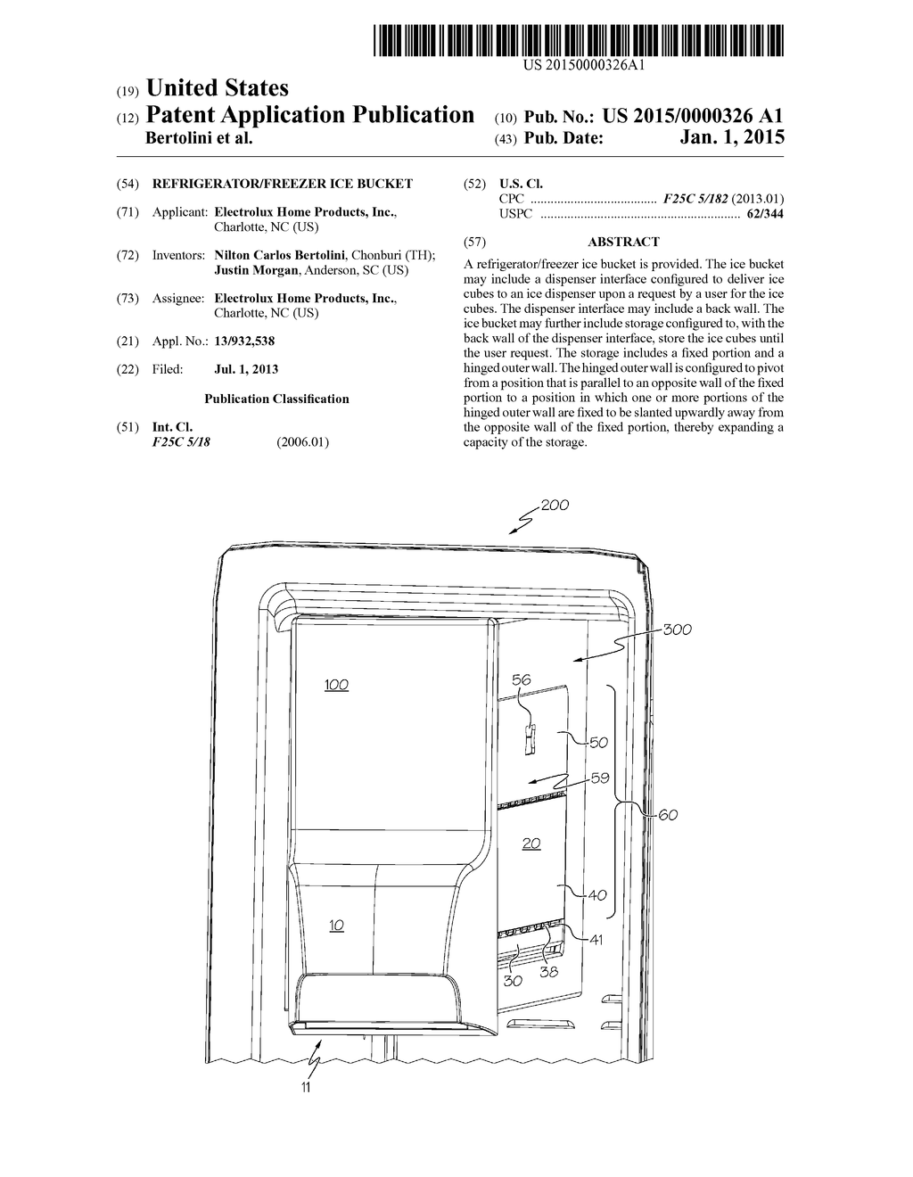 REFRIGERATOR/FREEZER ICE BUCKET - diagram, schematic, and image 01