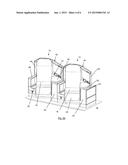 HIGH DENSITY AIRCRAFT SEAT ARRANGEMENT diagram and image