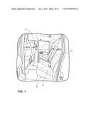 SEAT WITH INTEGRATED TRIM ASSEMBLY AND HEAD RESTRAINT diagram and image