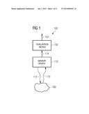 APPARATUS FOR DETERMINING A STATE OF A RECHARGEABLE BATTERY OR OF A     BATTERY, A RECHARGEABLE BATTERY OR A BATTERY, AND A METHOD FOR     DETERMINING A STATE OF A RECHARGEABLE BATTERY OR OF A BATTERY diagram and image