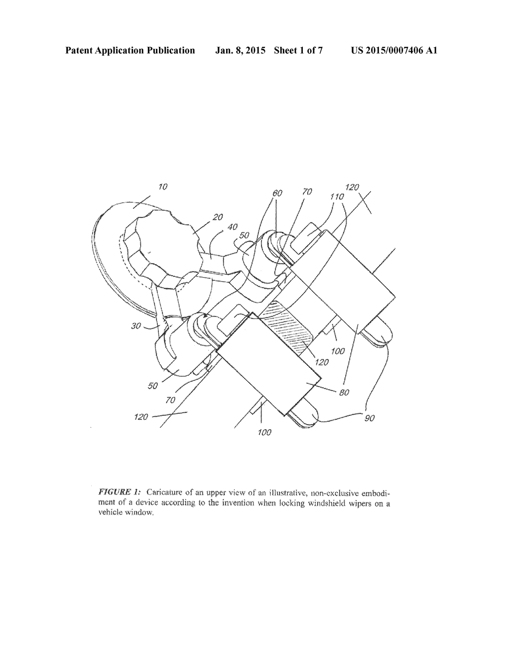Windshield Blade Locking Mechanism - diagram, schematic, and image 02