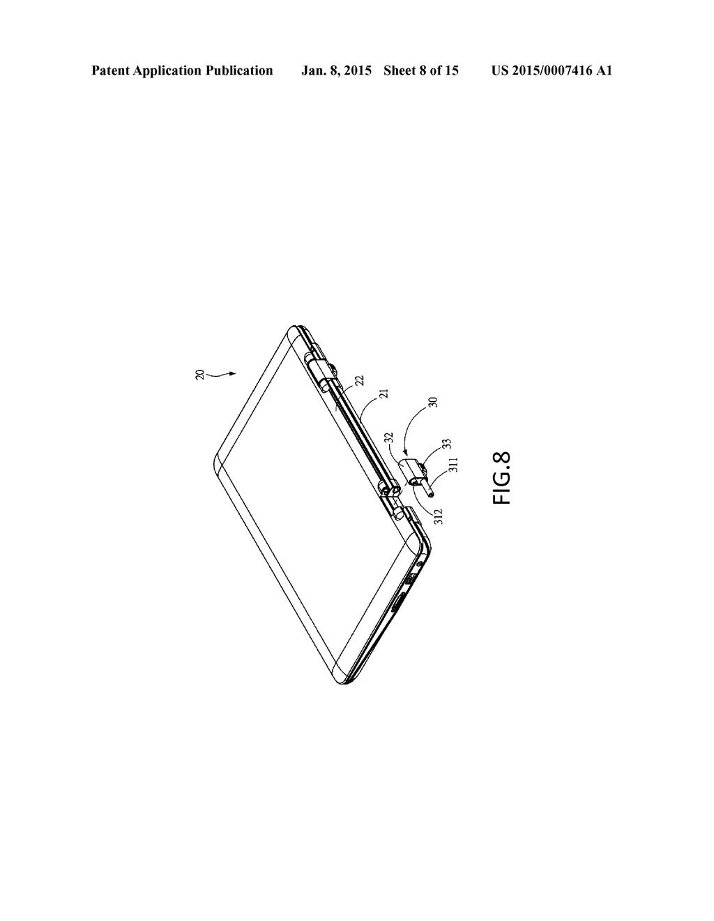 Hinge Module and Electronic Device Using the Same - diagram, schematic, and image 09