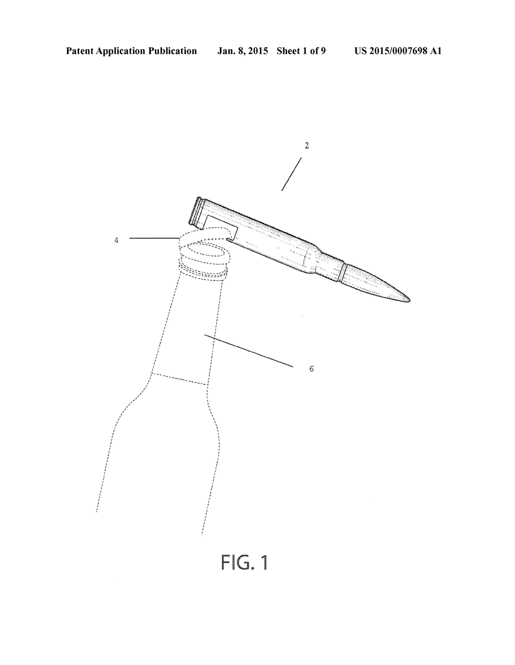 Cartridge bottle opener apparatus and related methods - diagram, schematic, and image 02