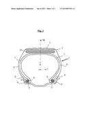 TYRE WITH LIGHTENED BELT STRUCTURE diagram and image