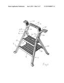 COMBINED PORTABLE STEP STOOL AND WORKPIECE SUPPORT DEVICE diagram and image