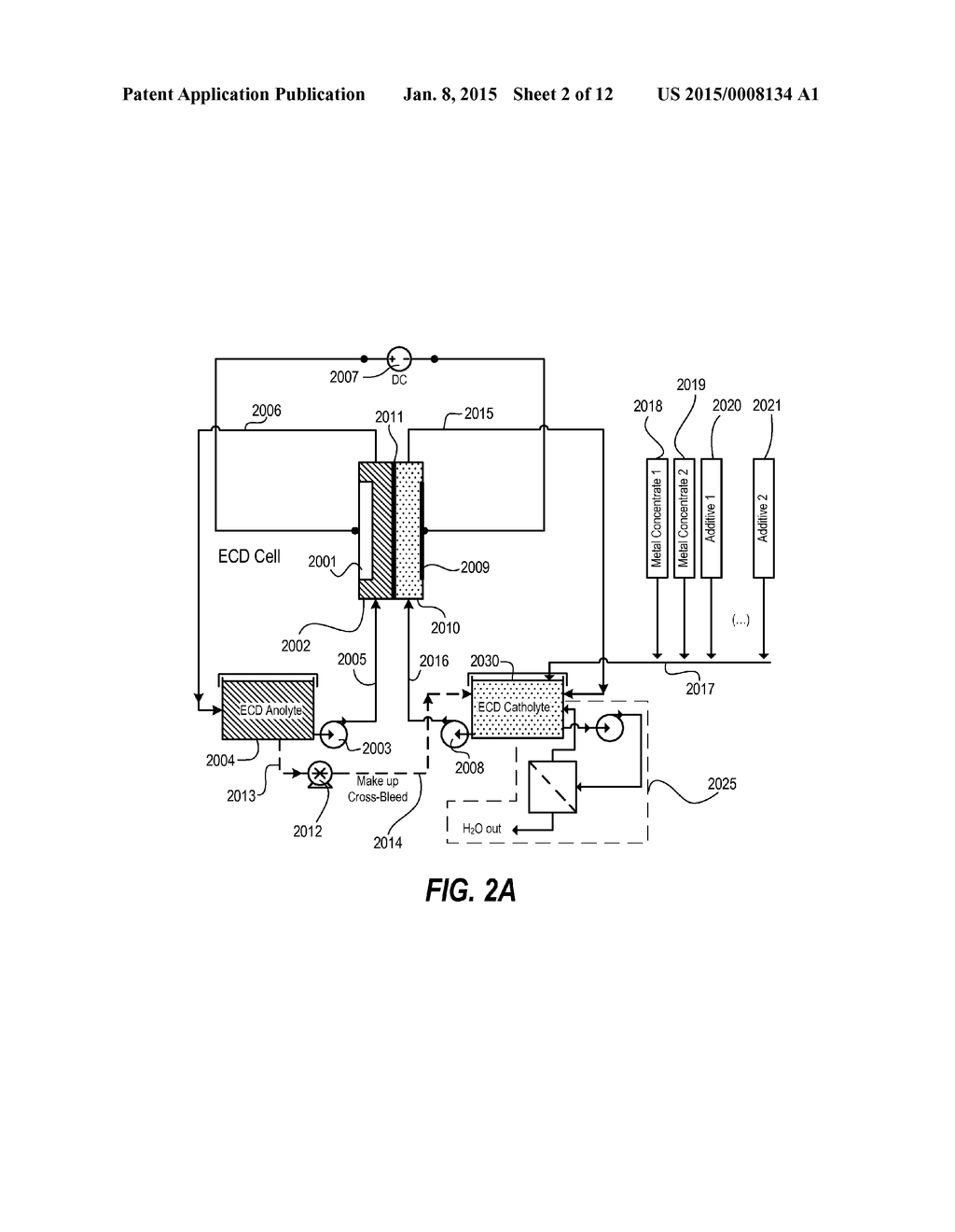 ELECTROCHEMICAL DEPOSITION APPARATUS AND METHODS FOR CONTROLLING THE     CHEMISTRY THEREIN - diagram, schematic, and image 03