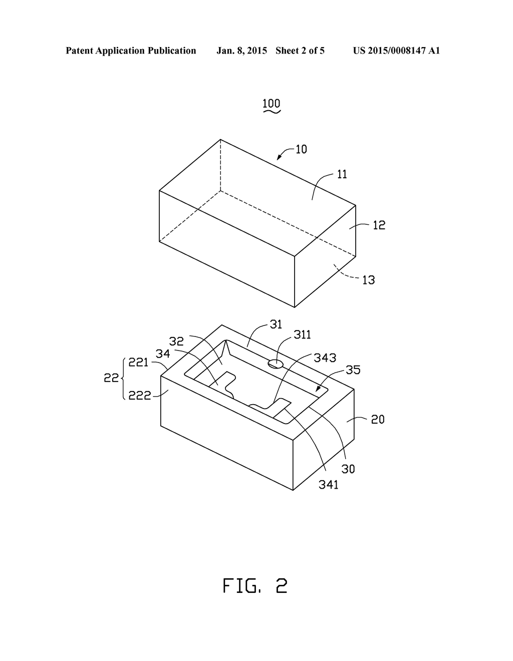 SUPPORT AND PACKAGING BOX FOR ELECTRONIC DEVICE - diagram, schematic, and image 03