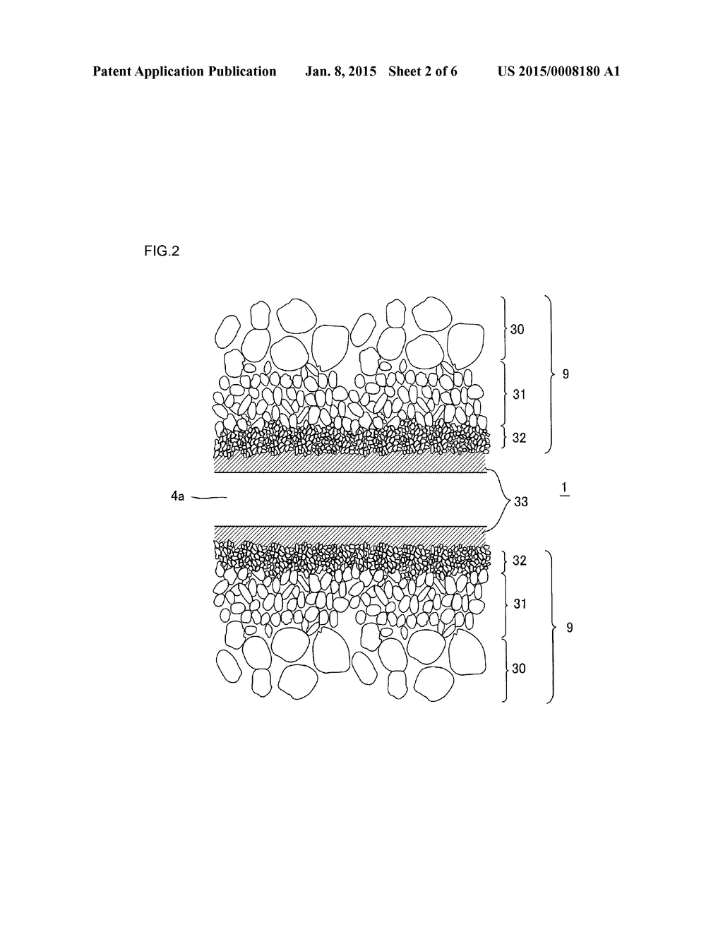HONEYCOMB SHAPED POROUS CERAMIC BODY, MANUFACTURING METHOD FOR SAME, AND     HONEYCOMB SHAPED CERAMIC SEPARATION MEMBRANE STRUCTURE - diagram, schematic, and image 03