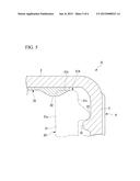 SYNTHETIC RESIN CAP, SYNTHETIC RESIN CAP LINER, CLOSING DEVICE, AND     BEVERAGE-CONTAINED CLOSING DEVICE diagram and image