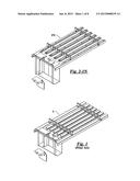 Interchangeable and changeable slider blade dispensing apparatus with     adjustable saw tooth trough tray diagram and image