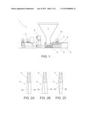 METHOD, APPARATUS AND HOLLOW CORE FORMING MEMBER FOR CASTING CONCRETE     PRODUCTS BY SLIPFORM CASTING diagram and image