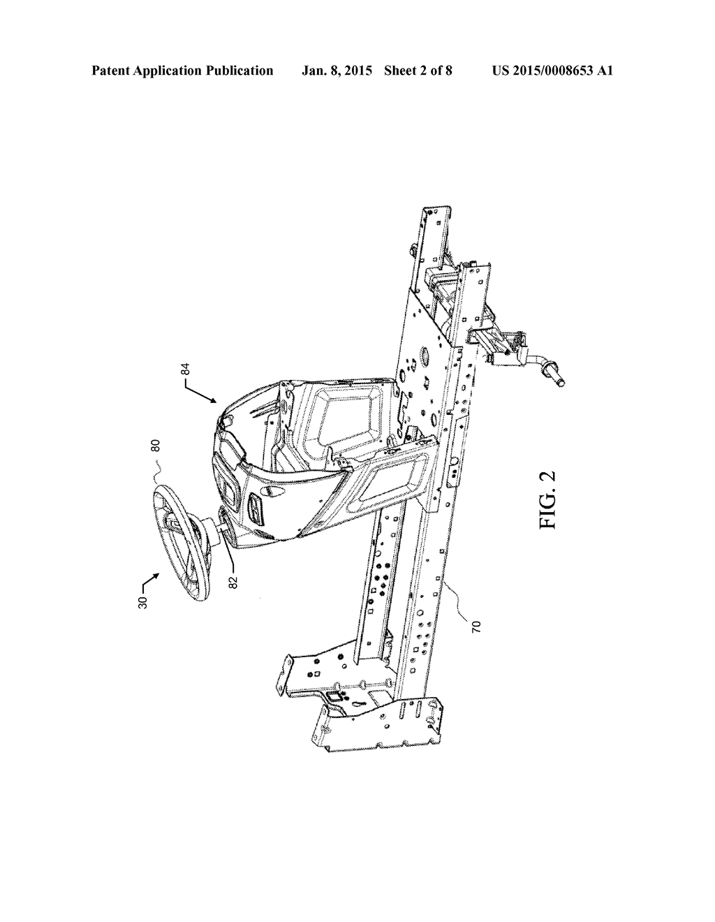 YARD MAINTENANCE VEHICLE WITH CABLE STEERING ASSEMBLY FOR TIGHT TURNING - diagram, schematic, and image 03