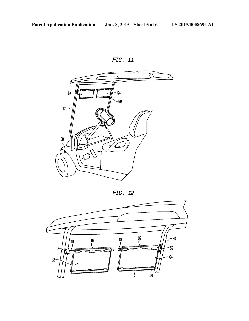 GOLF CART VISOR - diagram, schematic, and image 06