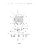 ANATOMIC DESK CHAIR COMPRISING BACKREST WITH FRAME HAVING A TIRE-TYPE     ASSEMBLY SYSTEM diagram and image