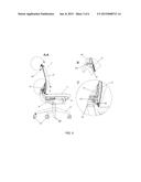 ANATOMIC DESK CHAIR COMPRISING BACKREST WITH FRAME HAVING A TIRE-TYPE     ASSEMBLY SYSTEM diagram and image