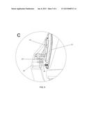 ANATOMIC DESK CHAIR COMPRISING BACKREST WITH FRAME HAVING A TIRE-TYPE     ASSEMBLY SYSTEM diagram and image