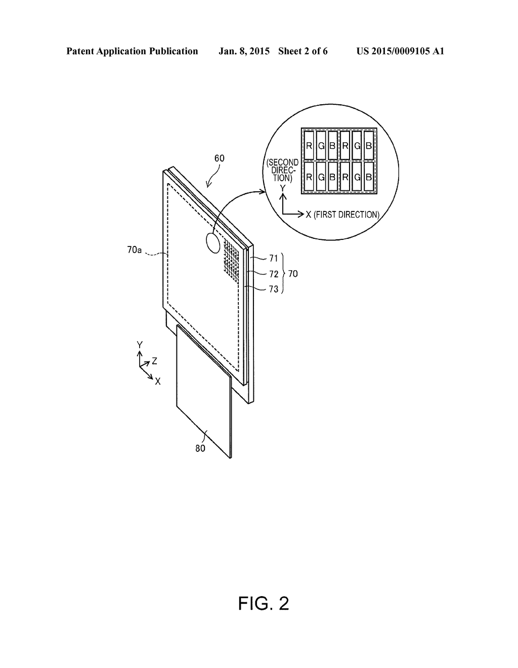 DISPLAY DEVICE AND ELECTRONIC APPARATUS - diagram, schematic, and image 03
