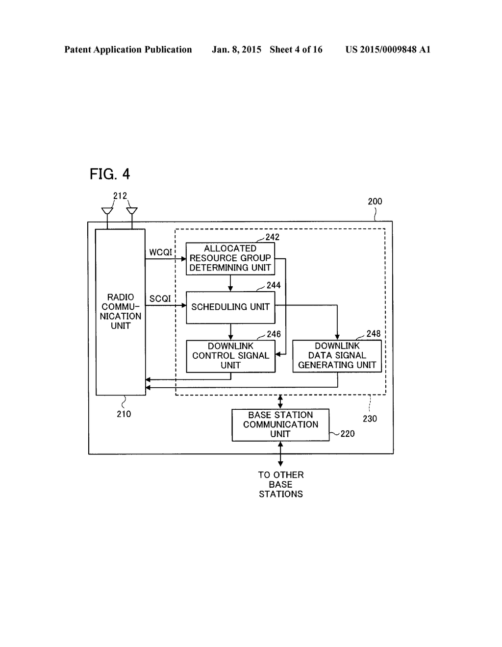 RADIO COMMUNICATION SYSTEM, BASE STATION, USER TERMINAL, AND COMMUNICATION     CONTROL METHOD - diagram, schematic, and image 05