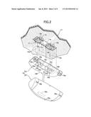 STRUCTURE FOR ATTACHING COMPONENT TO PLATE-SHAPED MEMBER diagram and image