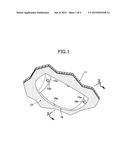 STRUCTURE FOR ATTACHING COMPONENT TO PLATE-SHAPED MEMBER diagram and image