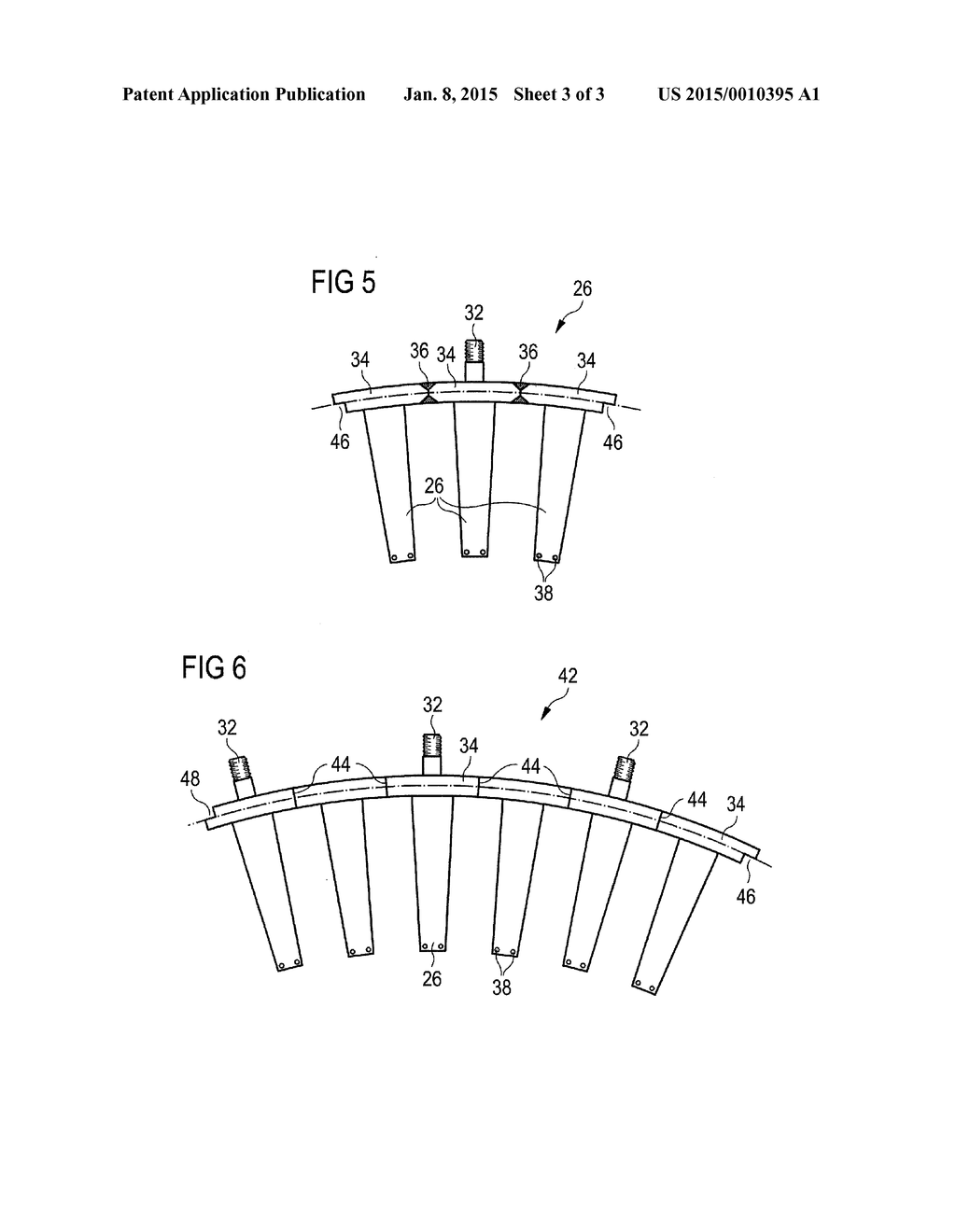 Stator Blade Sector for an Axial Turbomachine with a Dual Means of Fixing - diagram, schematic, and image 04