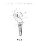 DENTAL POST FOR SUPPORTING DENTAL PROSTHESES AND METHOD FOR THE PRODUCTION     THEREOF diagram and image