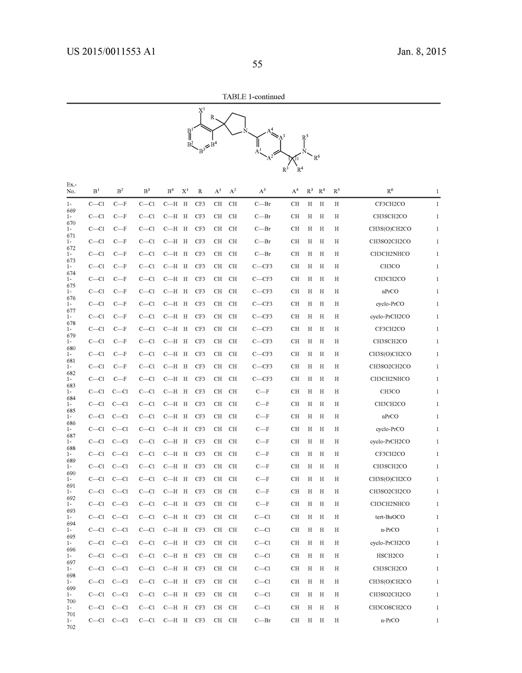 Pesticidal Arylpyrrolidines - diagram, schematic, and image 56