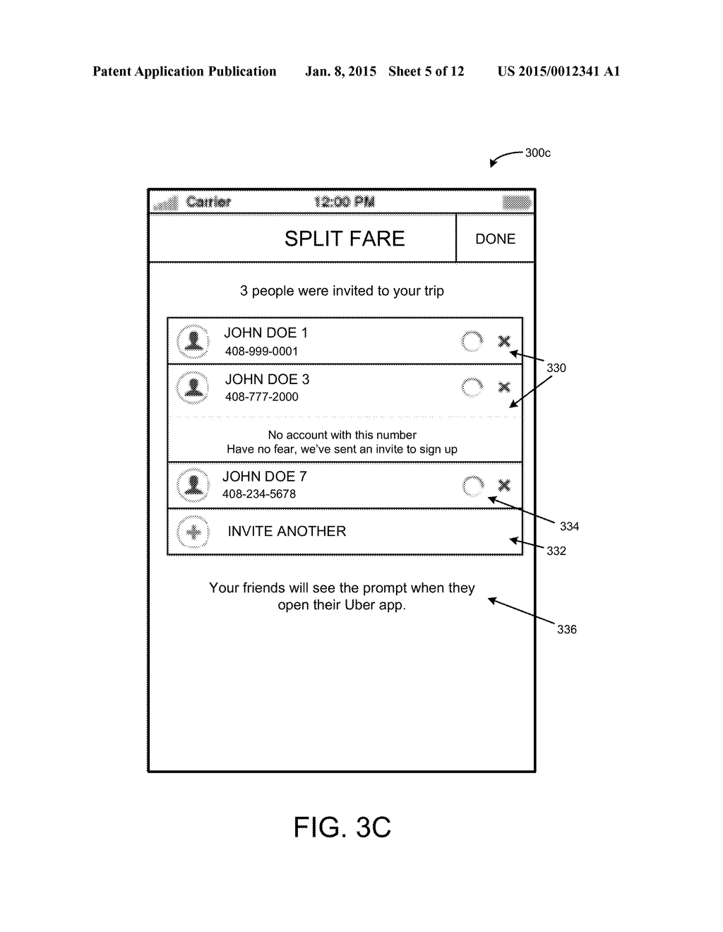 SYSTEM AND METHOD FOR SPLITTING A FEE FOR AN ON-DEMAND SERVICE - diagram, schematic, and image 06