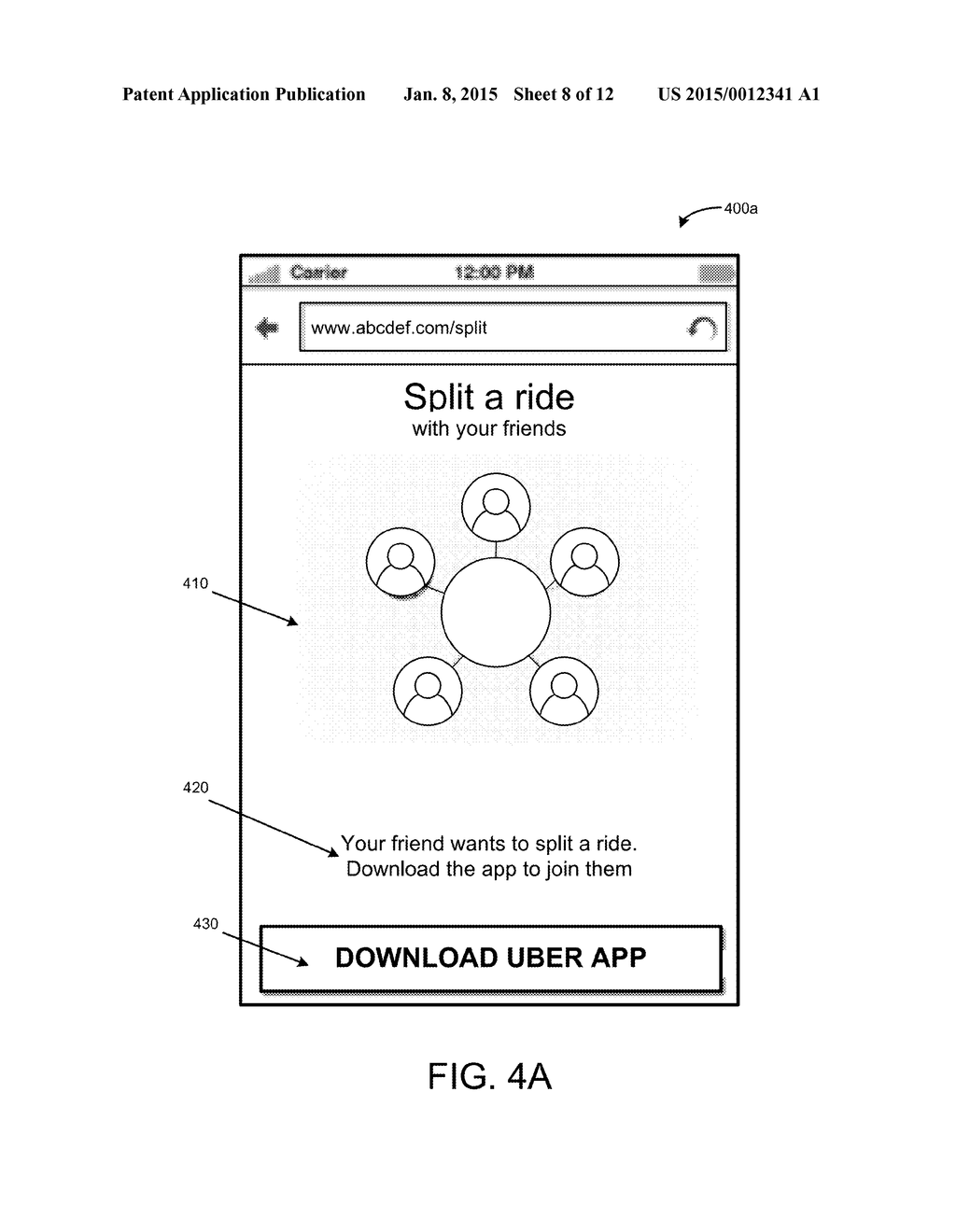 SYSTEM AND METHOD FOR SPLITTING A FEE FOR AN ON-DEMAND SERVICE - diagram, schematic, and image 09